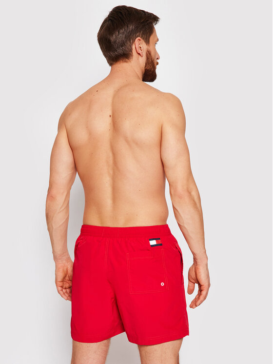 Tommy Hilfiger Tommy Hilfiger Plavecké šortky UM0UM02048 Červená Slim Fit