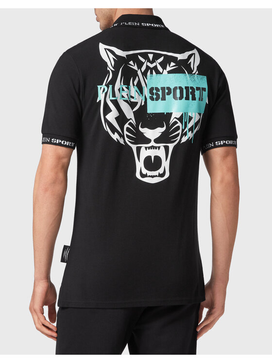 Plein Sport Plein Sport Polo 1641 Czarny Slim Fit