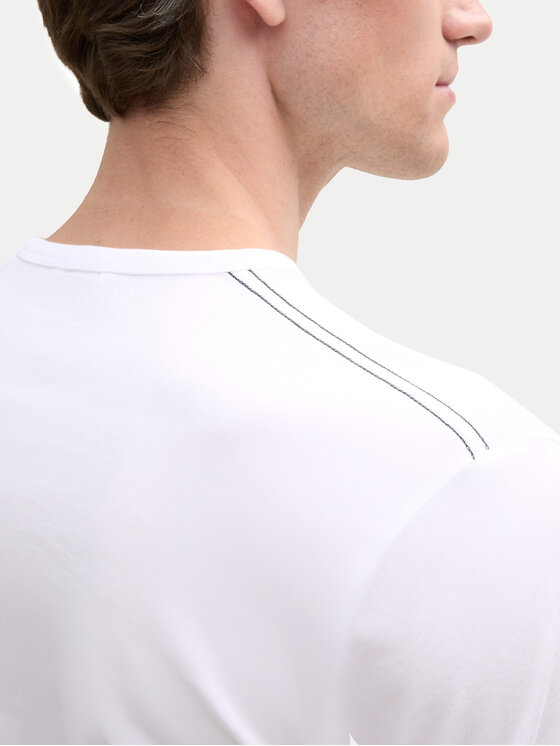 Tom Tailor Tom Tailor Marškinėliai 1045940 Balta Regular Fit