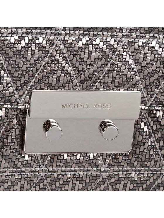 MICHAEL Michael Kors MICHAEL Michael Kors Ročna torba Sloan 30H7MSLL9M Srebrna