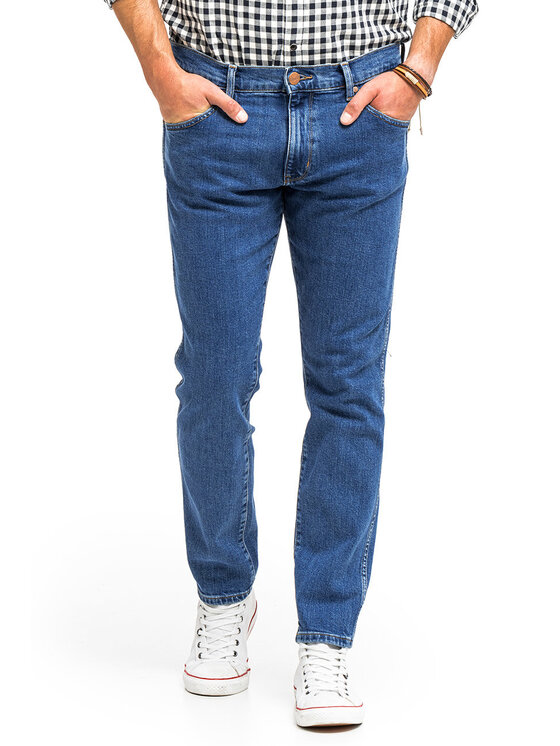 Wrangler Wrangler Jeansy LARSTON Niebieski Slim Fit
