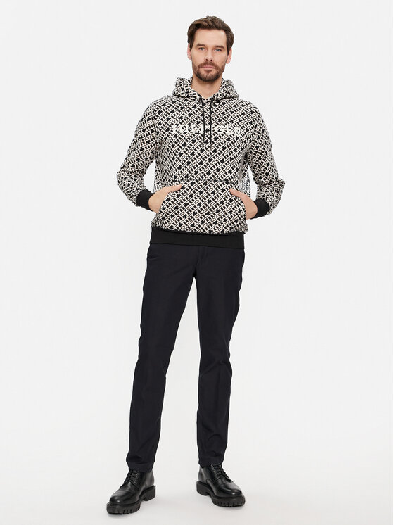 Tommy Hilfiger Tommy Hilfiger Μπλούζα Monogram MW0MW34186 Μαύρο Regular Fit