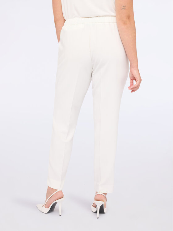 Fiorella Rubino Fiorella Rubino Spodnie materiałowe P168T004997N011 Biały Regular Fit