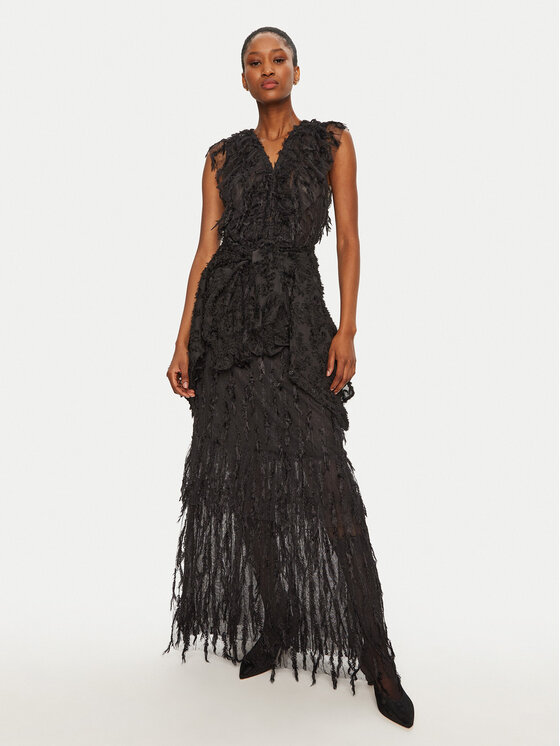 Munthe Munthe Estélyi ruha 244132724440 Fekete Slim Fit