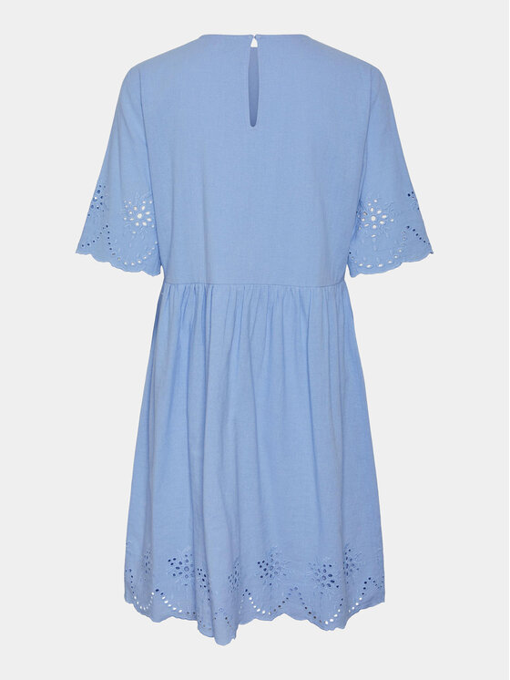 Pieces Pieces Rochie de vară Almina 17149522 Albastru Regular Fit