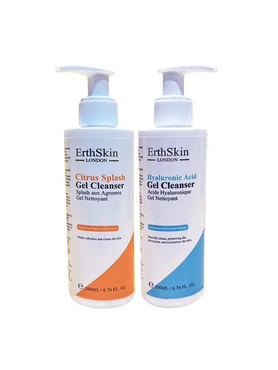 Erthskin London Erthskin London Żel oczyszczający Citrus Splash + żel oczyszczający z kwasem hialuronowym Żel