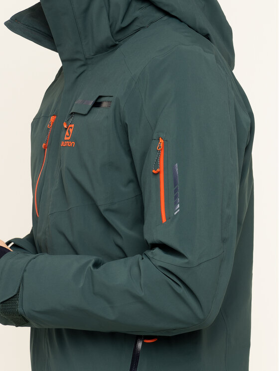 Salomon Salomon Giacca da sci Brilliant LC1192100 Verde Regular Fit