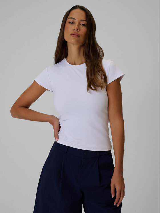 4F 4F T-Shirt COMMERCIAL Biały Slim Fit