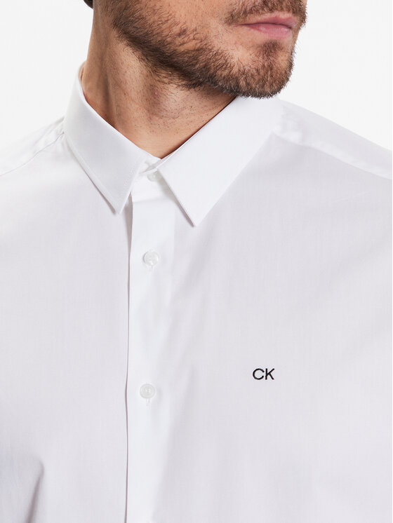 Calvin Klein Calvin Klein Риза K10K109440 Бял Regular Fit