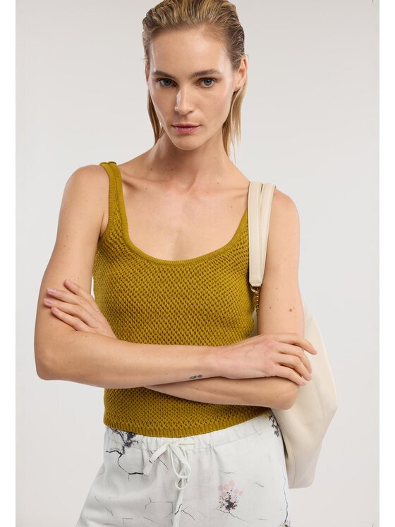 Trussardi Trussardi Sweter M7786001198N005 Żółty Regular Fit