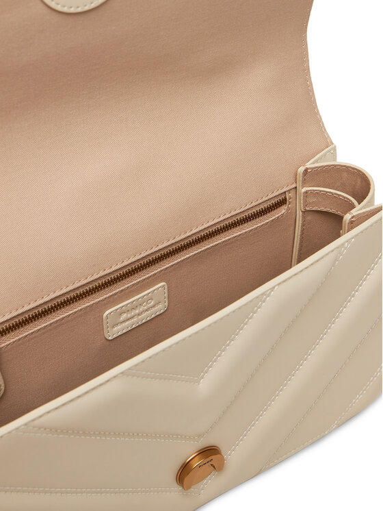PINKO PINKO Ročna torba Love One Classic Light Dc PE 25 PLTT 104549 A26Z Écru