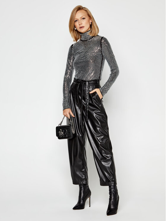 PINKO Pinko Blūze Libeccio Al 20-21 PBK2 1B14WE Y673 Melns Slim Fit
