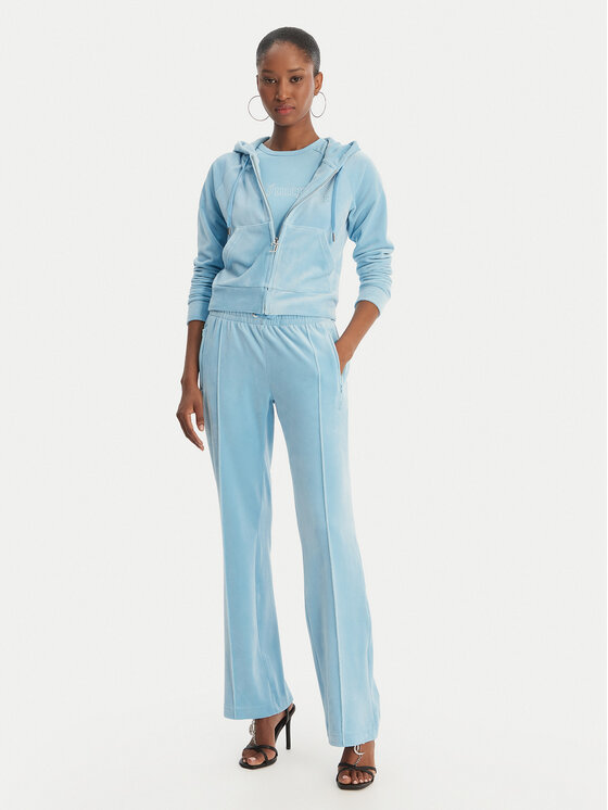 Juicy Couture Juicy Couture Світшот Madison JCWAS126326 Блакитний Slim Fit