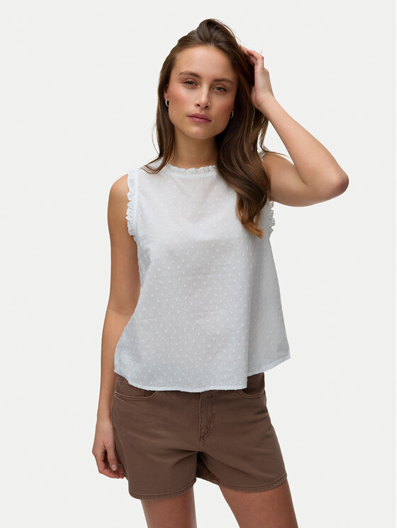 Vero Moda Top Trine 10342734 Alb Regular Fit