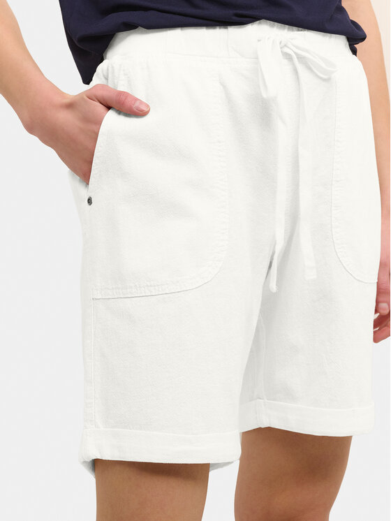 Kaffe Kaffe Pantaloncini di tessuto Naya 10504239 Écru Regular Fit