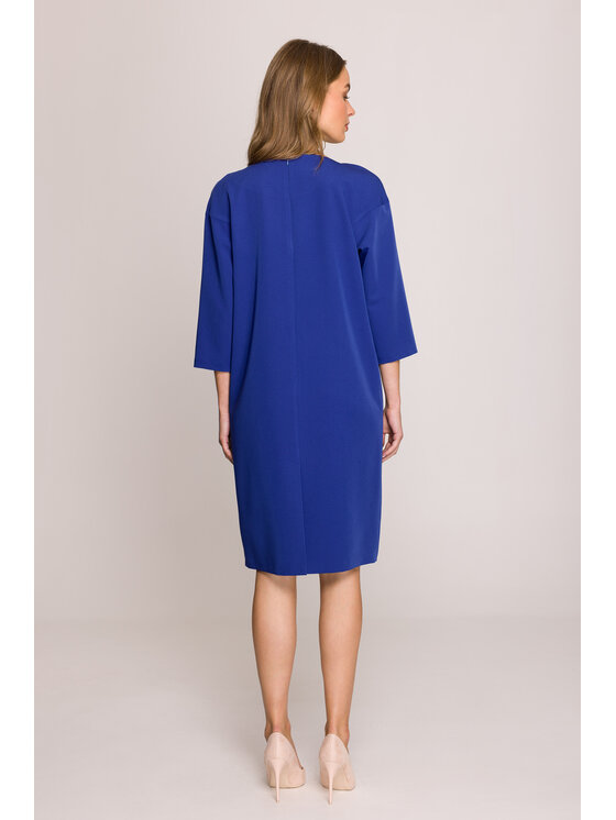 Stylove Stylove Večerní šaty S394 Modrá Premium Fit