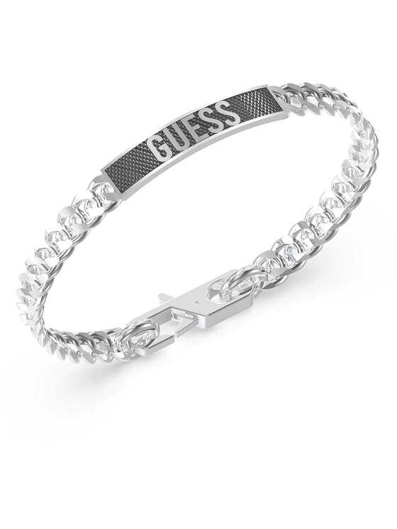 Guess Guess Bransoletka JUXB03214JWSTBKL Srebrny