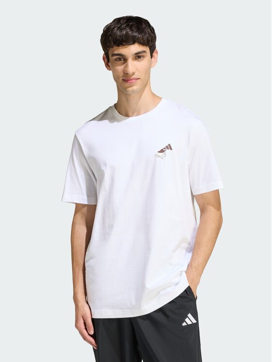 adidas adidas T-Shirt 158894 Biały Regular Fit