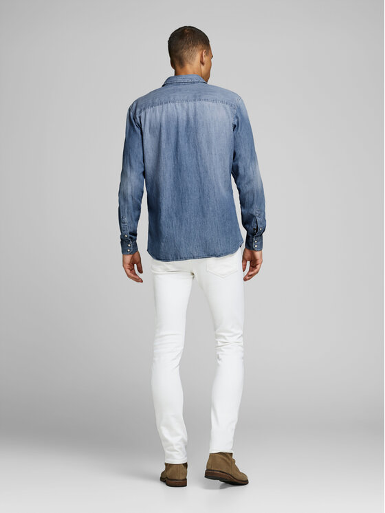 Jack&Jones Jack&Jones Srajca Sheridan 12138115 Modra Slim Fit