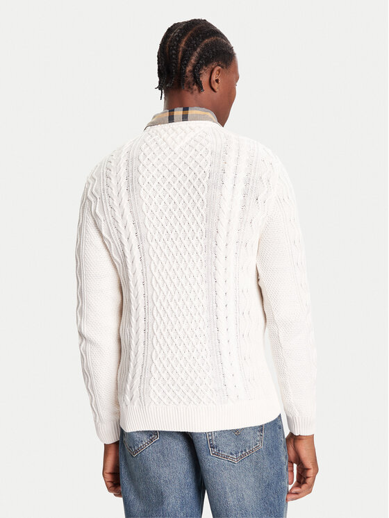Tommy Jeans Tommy Jeans Sweter DM0DM22101 Biały Regular Fit