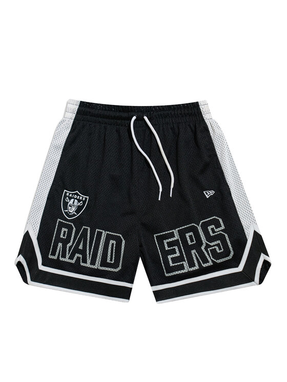 New Era New Era Sportske kratke hlače NFL Las Vegas Raiders Graphic 60596395 Crna Regular Fit