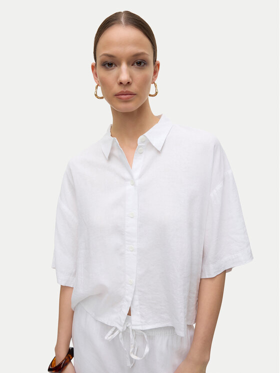 Vero Moda Vero Moda Košile Linn 10306820 Bílá Relaxed Fit