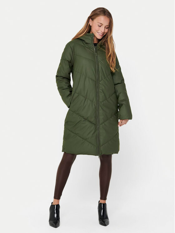 JDY JDY Zimné bundy 15217556 Zelená Regular Fit