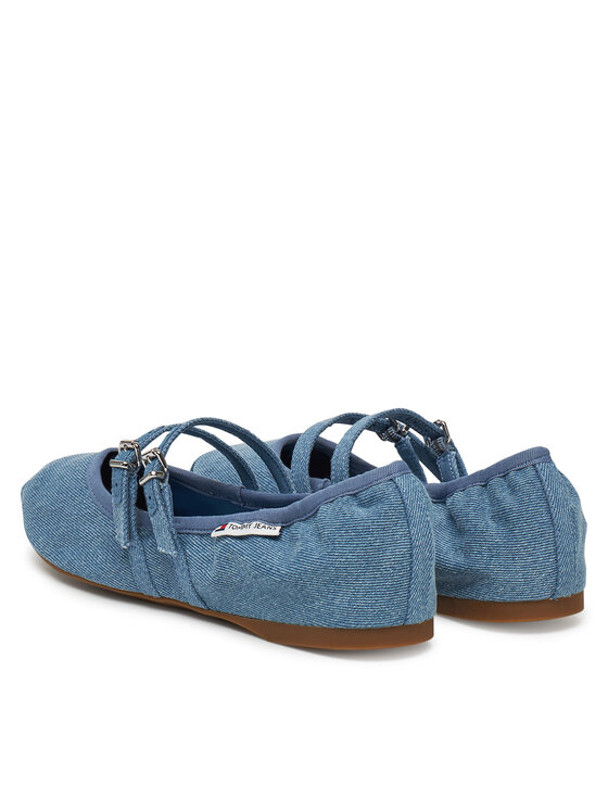 Tommy Jeans Tommy Jeans Balerini Ballerina Denim EN0EN02782 Albastru