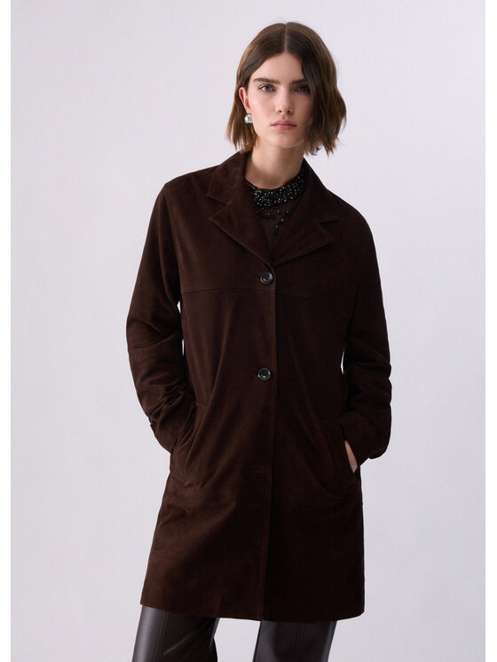 Liu Jo Liu Jo Giacca di pelle CF6122P0382X0800 Marrone Regular Fit