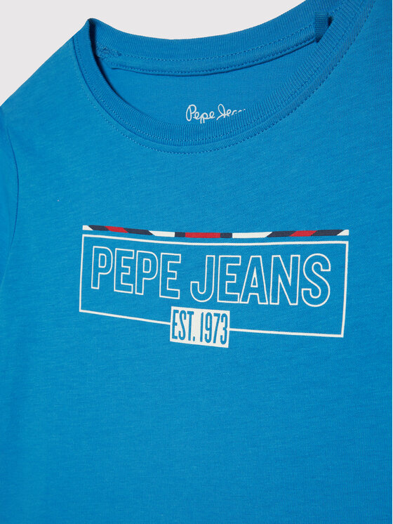 Pepe Jeans T-Shirt Castiel PB503363 Μπλε Regular Fit | Modivo.gr