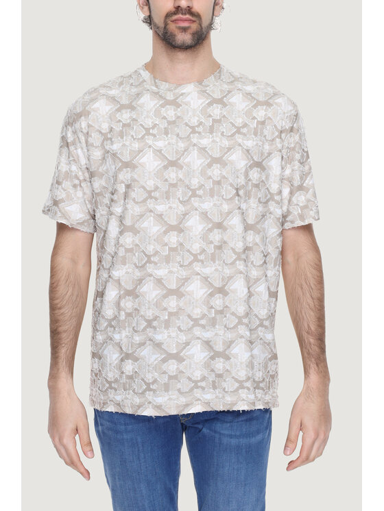 Antony Morato Antony Morato T-Shirt MMKS02364-FA140264 Μπεζ Shirt Fit