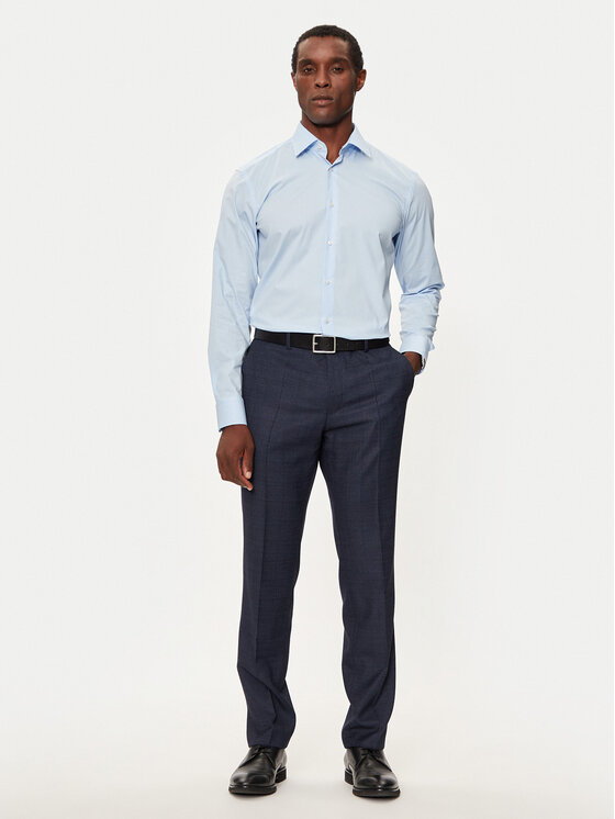 BOSS Boss Camicia 50527198 Celeste Slim Fit