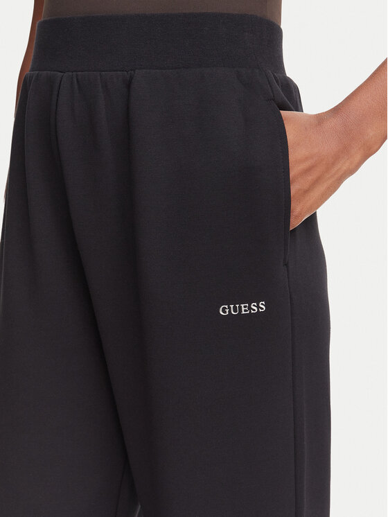 Guess Guess Teplákové kalhoty V6GB14 K3251 Černá Regular Fit