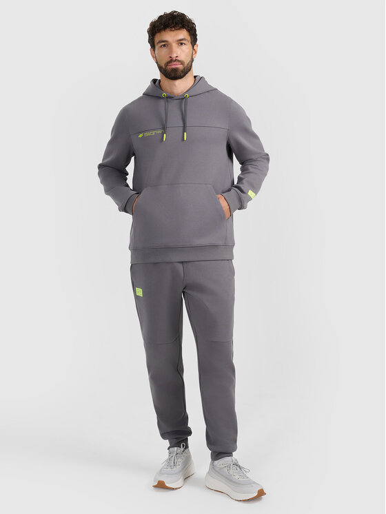 4F 4F Spodnie dresowe SIMPLE UTILITY Szary ciemny Regular Fit