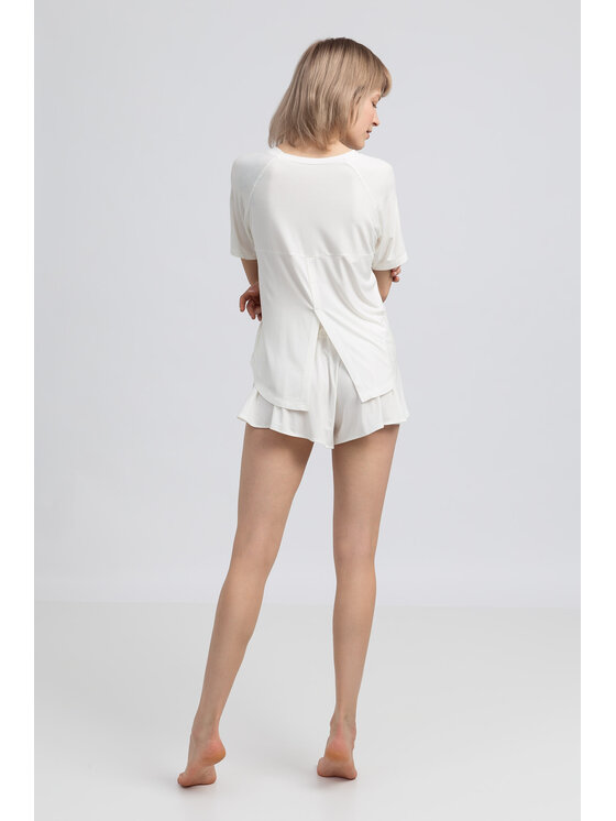 LaLupa LaLupa Koszula nocna LA044 Biały Comfortable Fit