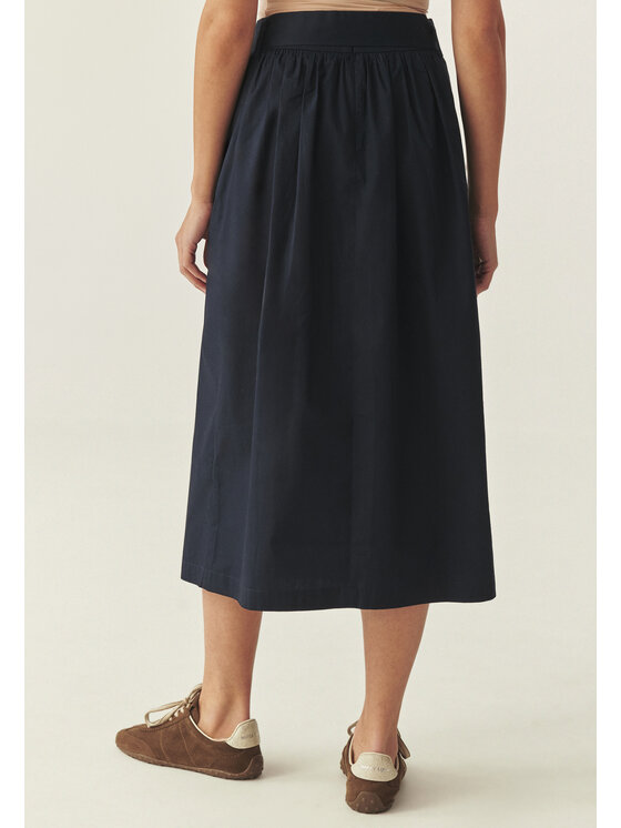 TATUUM Tatuum Midi sukňa MORA Tmavomodrá Classic Fit