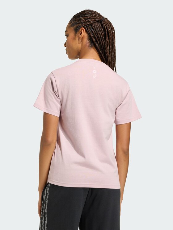 adidas adidas T-Shirt Animal Graphic Różowy jasny Regular Fit