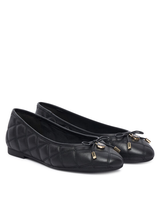 Tommy Hilfiger Tommy Hilfiger Μπαλαρίνες Charm Quilted Ballerina FW0FW09503 Μαύρο