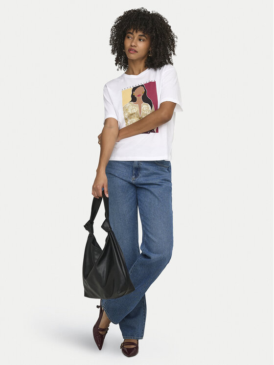 ONLY ONLY T-shirt Susan 15372179 Bijela Regular Fit