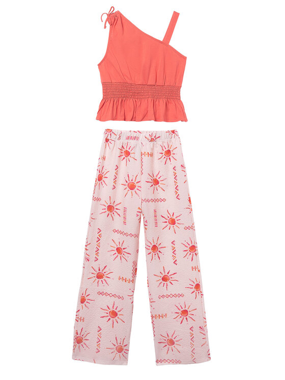 Mayoral Mayoral Set Bluse und Hose 6561 Rosa Regular Fit