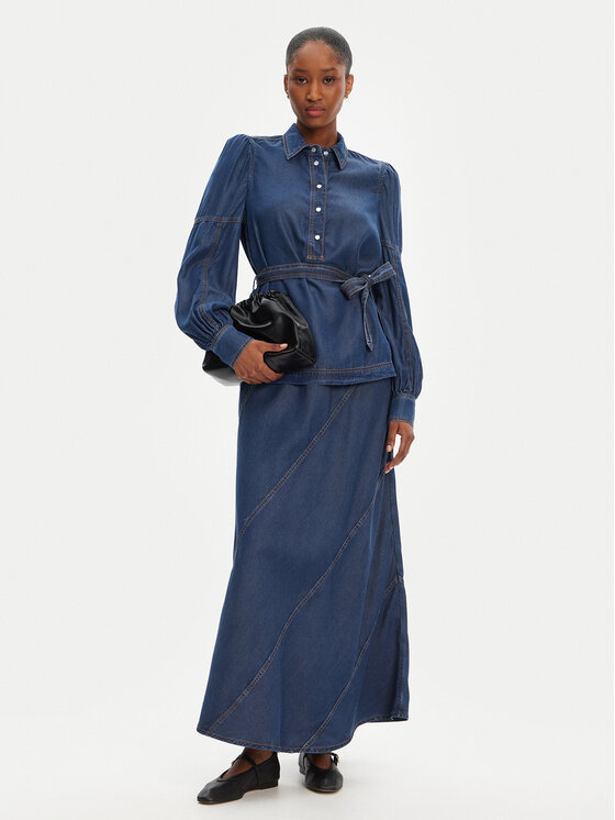 Munthe Munthe Jeanshemd Pikine 252101525207 Blau Regular Fit