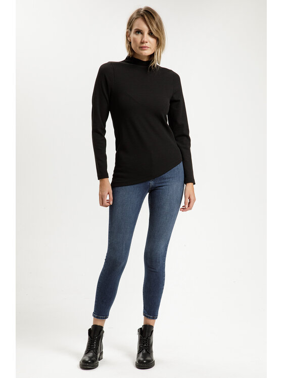 Cross Jeans Cross Jeans Bluzka 56036-020 Czarny Regular Fit