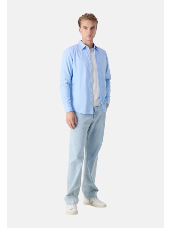 BOSS BOSS Koszula q-roa-35426 Niebieski Regular Fit