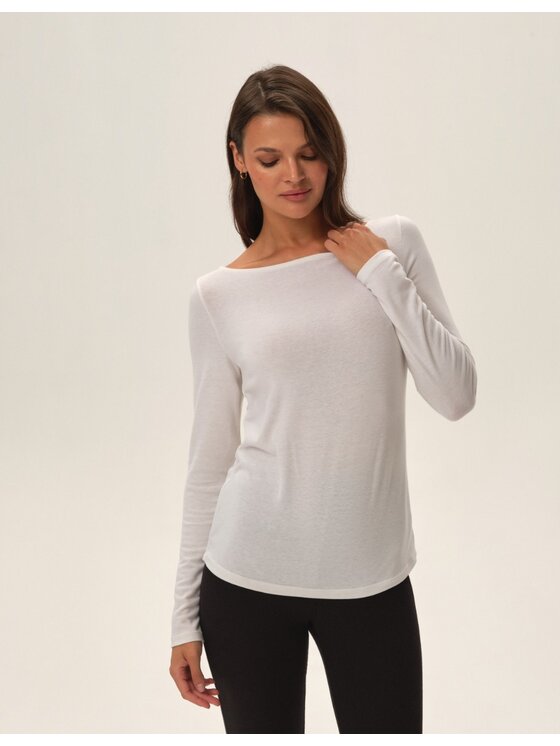 Esotiq Esotiq Bluzka 42199 Beżowy Regular Fit