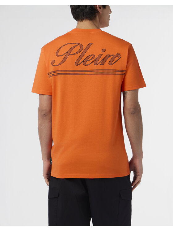 PHILIPP PLEIN PHILIPP PLEIN T-Shirt 29875 Pomarańczowy Regular Fit