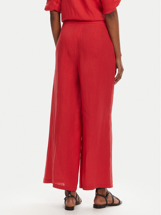 Marella Marella Culottes nohavice Silvana 2515131022 Červená Regular Fit