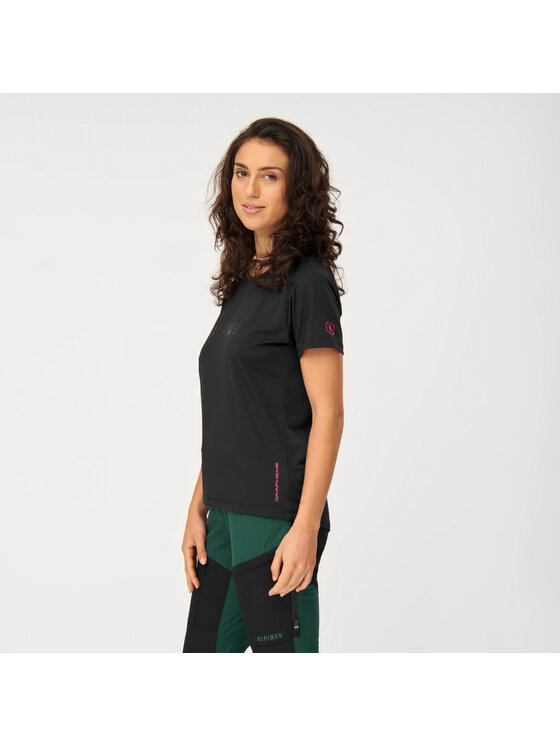 Alpinus Alpinus T-Shirt Bona Czarny Regular Fit