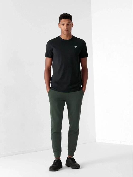 4F 4F Tričko 4FWSS25TTSHM3095-031S Tmavomodrá Regular Fit