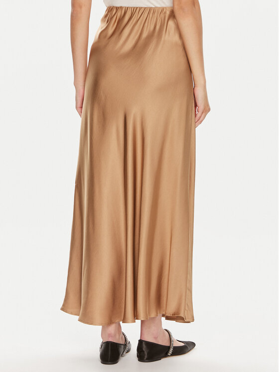 ViCOLO ViCOLO Maxi sukně TB0342 Hnědá Regular Fit