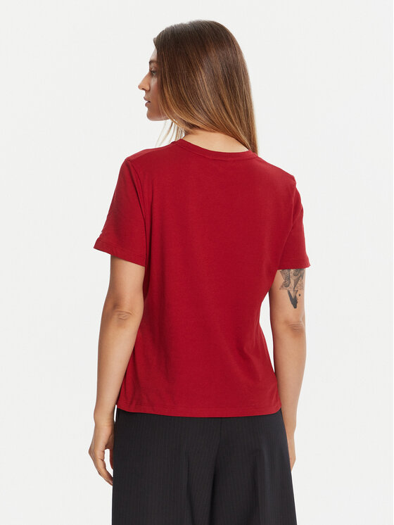 Tommy Hilfiger Tommy Hilfiger T-shirt WW0WW40276 Crvena Regular Fit
